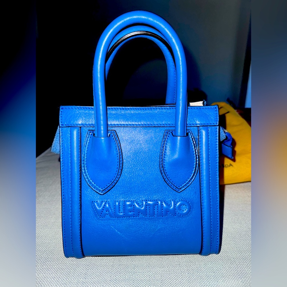 Mario Valentino Women’s Crossbody Blue Handbag - w dustbag - see slight scuff